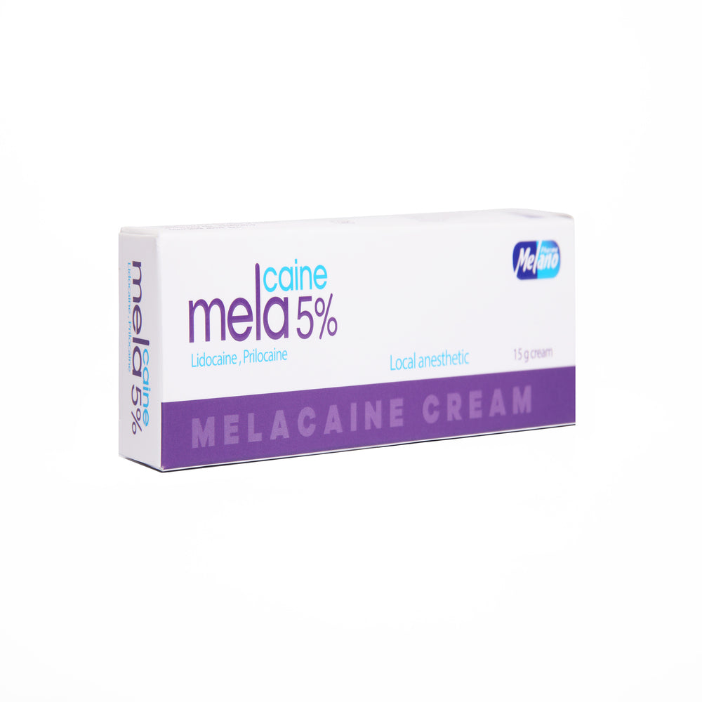 Melacaine topical anesthetic cream 02011