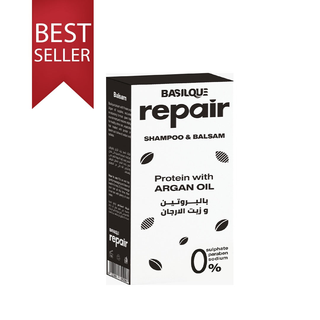 Basilque Repair Zero sulfate shampoo and balsam, (500 ml), 'FL99002