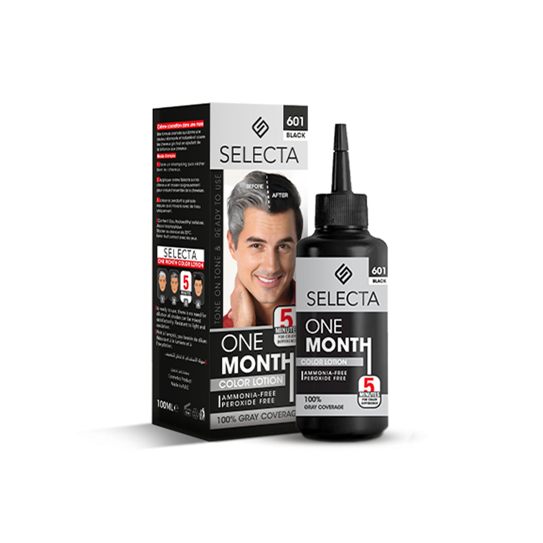 Selecta dark black 601 color lotion, 100 ml, FL06035