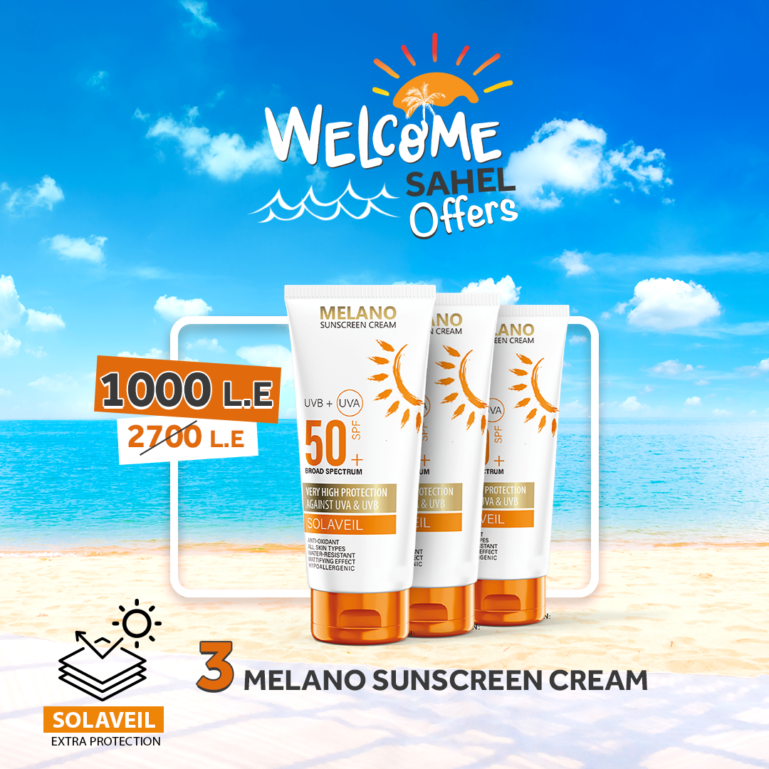 3 Melano sunscreen cream,(Sahel Offer)