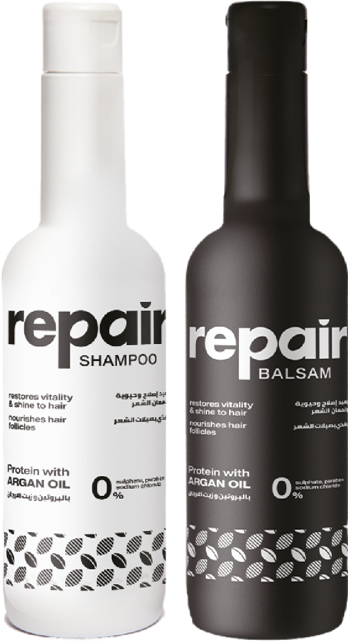 Basilque Repair Zero sulfate shampoo and balsam, (500 ml), 'FL99002