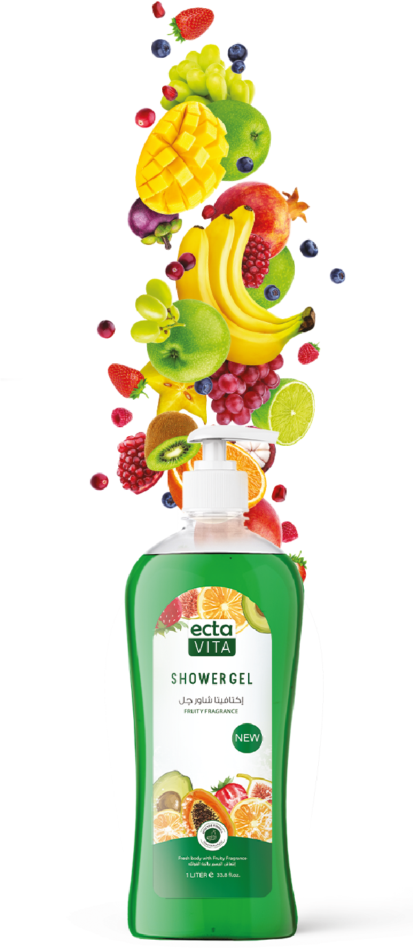 ectavita Fruity shower gel 1000 ml, 'FL02001