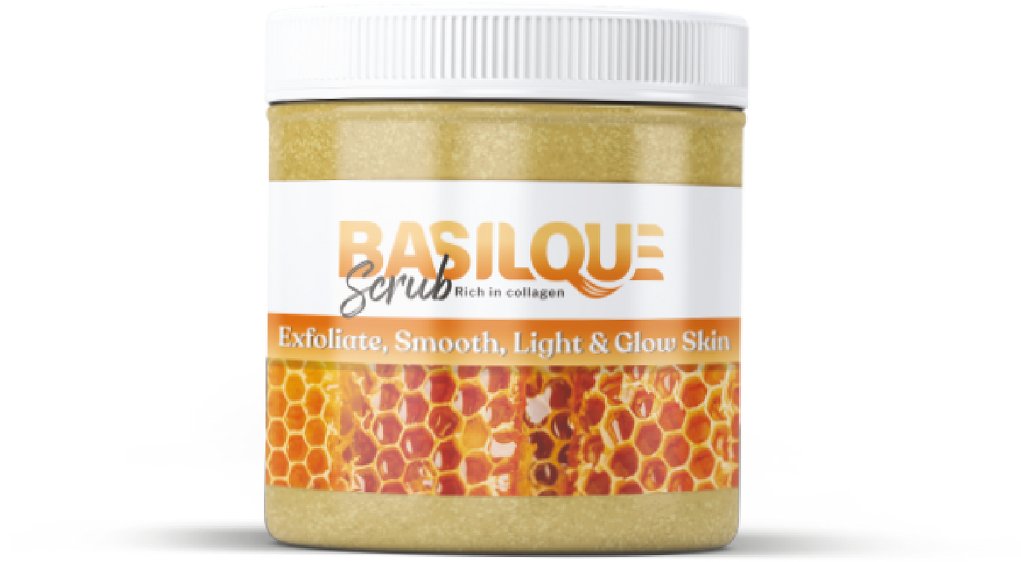 Baslique honey and collagen scrub, 300 gm, fl16017
