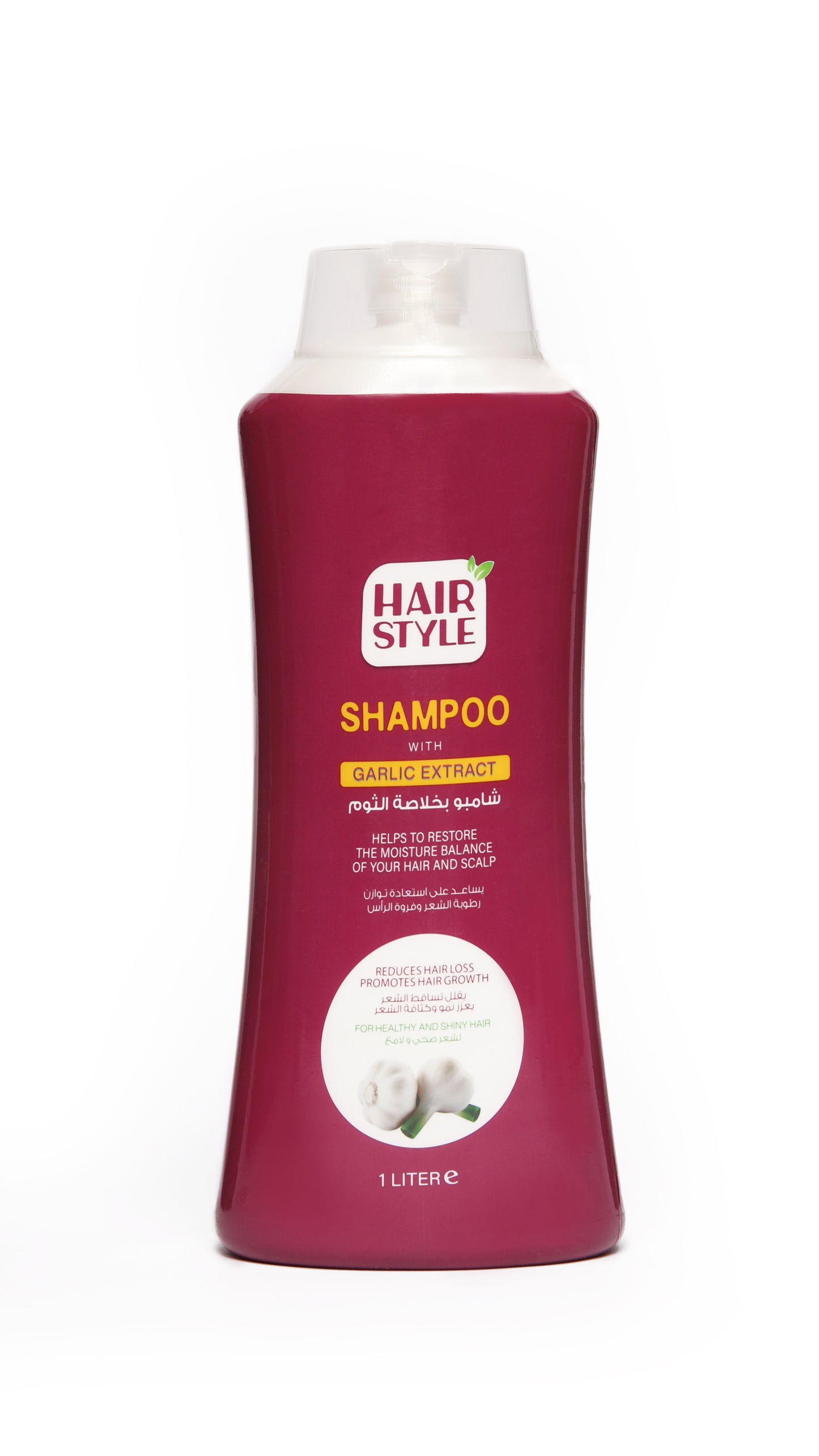 Hairstyle shampoo with garlic extract , 1000 ml, fl01017