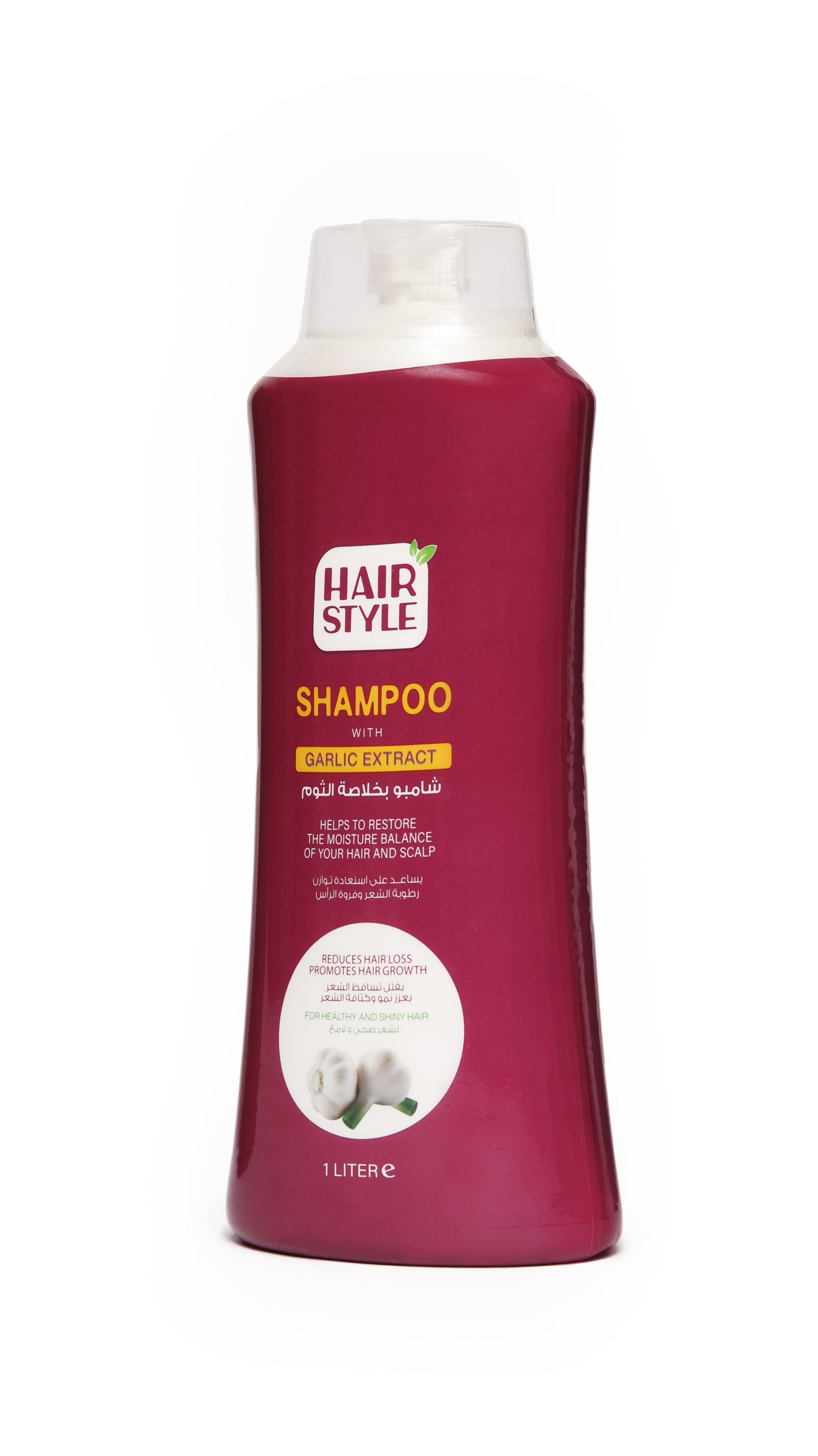 Hairstyle shampoo with garlic extract , 1000 ml, fl01017