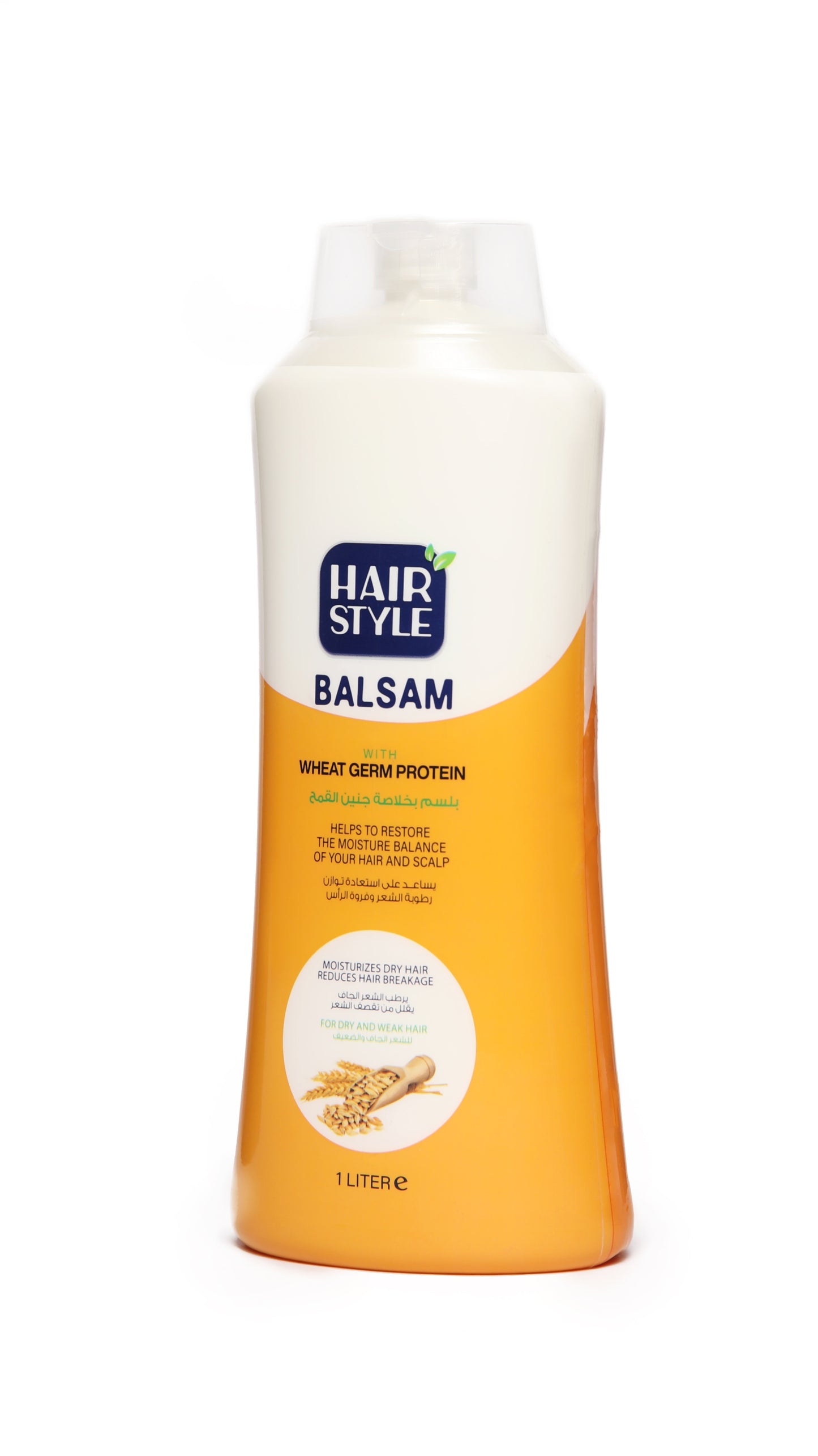 Hairstyle balsam with wheat germ extract, 1000 ml, fl03014