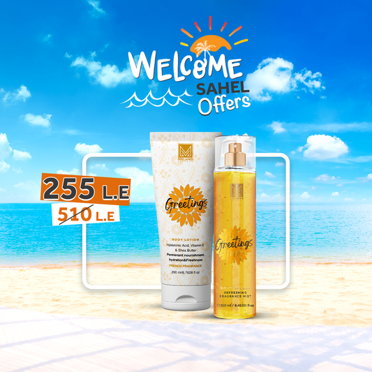 Greetings set (Body lotion+splash)  (Sahel offer)