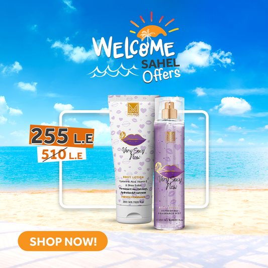 Very sexy set (Melano Body splash 04061+ lotion 03097) (Sahel offer)