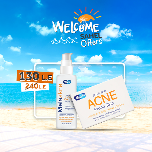 For Body acne (Melaakne Serum  For Acne Prone Skin, '04052 + Melaakne Soap 04078)