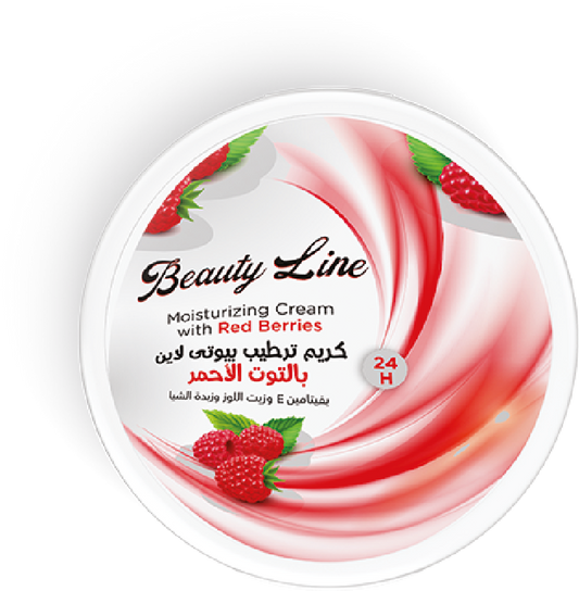 Beauty Line Moisturizing  Cream with Red berry 80gm