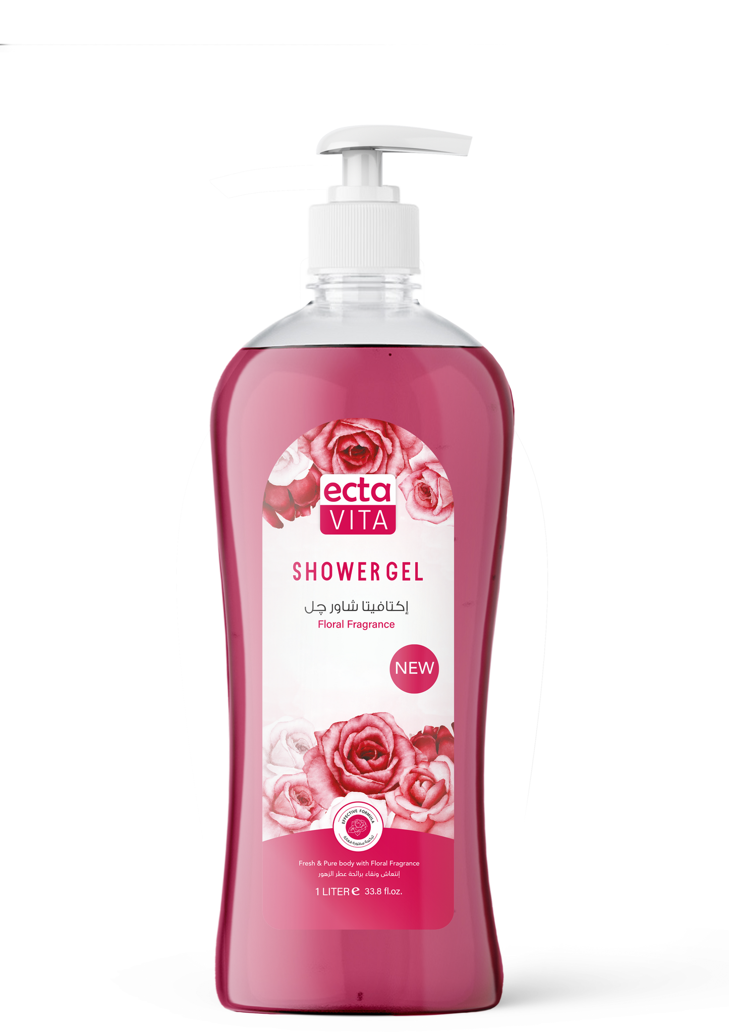 ectavita Flower shower gel 1000 ml, 'FL02002